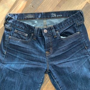 J Crew toothpick ankle jeans